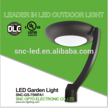 Lampe de jardin des appareils d&#39;éclairage de la cour LED de 75W LED avec DLC / UL certifiés